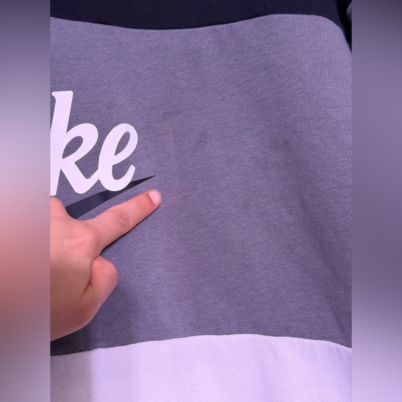 Nike oversized hoodie in black, gray and white blocks - Picture 4 of 6